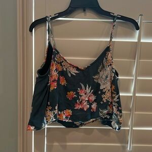 green floral tank